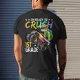 Im Ready To Crush 1St Grade Dinosaur Boy First Day Of School Dinosaur Funny Gifts Mens Back Print T-shirt Gifts for Him