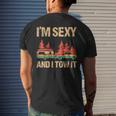 Im Sexy And I Tow It Bigfoot Camp Trees Hike Hiking Camping IT Funny Gifts Mens Back Print T-shirt Gifts for Him