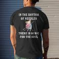 In The Rhythm Of Needles There Is Music For The Soul Gift Mens Back Print T-shirt Gifts for Him