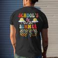 Is It Summer Break Yet Lunch Lady Last Day Of School Groovy Mens Back Print T-shirt Gifts for Him