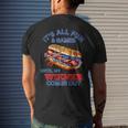 Its All Fun & Games Until My Wiener Comes Out 4Th Of July Mens Back Print T-shirt Gifts for Him