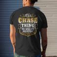Its A Chase Thing You Wouldnt Understand Chase Men's T-shirt Back Print Gifts for Him