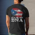 It's In My Dna Puerto Rico Rican Hispanic Heritage Month Men's T-shirt Back Print Gifts for Him