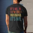 Its Me Hi Im The Husband Its Me Dad Husband Fathers Day Men's Back Print T-shirt Gifts for Him