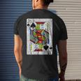 Jack Of Spades Playing Card Halloween Costume Vintage Halloween Funny Gifts Mens Back Print T-shirt Gifts for Him