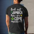 Jamaica Here We Come Besties Trip 2023 Best Friend Vacation Men's T-shirt Back Print Gifts for Him