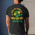 Jamaican Independence 6Th August 1962 Jamaican Flag Mens Back Print T-shirt Gifts for Him