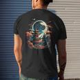 Japanese Temple Tokyo Asian Inspired Retro Japan Mens Back Print T-shirt Gifts for Him