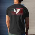 Jet Ski American Flag Funny Jet Skiing Gifts Skiing Funny Gifts Mens Back Print T-shirt Gifts for Him