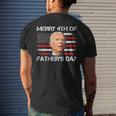 Joe Biden Merry 4Th Of Fathers Day Funny 4Th Of July Us Flag Men's Crewneck Short Sleeve Back Print T-shirt Gifts for Him