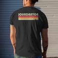 Jourdanton Tx Texas City Home Roots Retro 70S 80S Men's T-shirt Back Print Gifts for Him