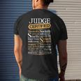 Judge Name Gift Certified Judge Mens Back Print T-shirt Gifts for Him