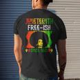 Junenth Free-Ish Since 1865 Black History Black Woman Mens Back Print T-shirt Gifts for Him