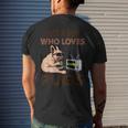 Just A Boy Who Loves Pugs Mens Back Print T-shirt Gifts for Him