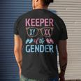 Keeper Of The Gender Baby Shower Gender Reveal Party Outfit Mens Back Print T-shirt Gifts for Him