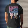 Keeper Of The Gender RevealCute Baby Bear Balloons Baby Bear Funny Gifts Mens Back Print T-shirt Gifts for Him