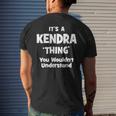 Kendra Thing Name Funny Mens Back Print T-shirt Gifts for Him