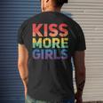 Kiss More Girls - Lesbian Lgbt Gay Homosexuality Mens Back Print T-shirt Gifts for Him