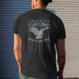 Land Of The Free Home Of The Brave Eagle Vertical Flag Men's T-shirt Back Print Gifts for Him