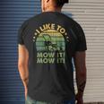 Landscaping Lawn Mower Landscaper Gardener Gardening Mens Back Print T-shirt Gifts for Him