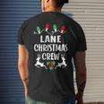 Lane Name Gift Christmas Crew Lane Mens Back Print T-shirt Gifts for Him