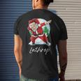 Lathrop Name Gift Santa Lathrop Mens Back Print T-shirt Gifts for Him