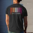 Lesbian Gay Barcode Pride Chicago Illinois Queer Aesthetic Mens Back Print T-shirt Gifts for Him Lesbian Gay Barcode Pride Chicago Illinois Queer Aesthetic Mens Back Print T-shirt Gifts for Him