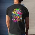 Lets Glow Crazy Party Boys Girls 80S Party Outfit Mens Back Print T-shirt Gifts for Him