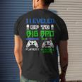 Leveled Up To Big Brother 2024 Cute Im Going To Be A Big Bro Funny Gifts For Brothers Mens Back Print T-shirt Gifts for Him
