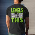 Levels To This Green Color Graphic Men's T-shirt Back Print Gifts for Him