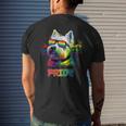 Lgbt Lesbian Gay Pride Westie Dog Mens Back Print T-shirt Gifts for Him
