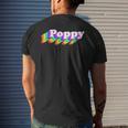 Lgbt Poppy Support Lgbtq Equality Rights Human Pride Mens Back Print T-shirt Gifts for Him
