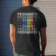 Lgbtqia Pride Month Design - Gaypride Love Mens Back Print T-shirt Gifts for Him