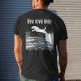 Live Love Leap Canine Agility Dog Sports Dock Diving Men's T-shirt Back Print Gifts for Him