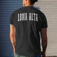 Loma Alta Honduras Hondurans Souvenir Loma Alta Men's T-shirt Back Print Gifts for Him