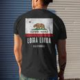 Loma Linda California Cali City Souvenir Ca Flag Top Men's T-shirt Back Print Gifts for Him