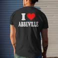 I Love Abbeville Men's T-shirt Back Print Gifts for Him