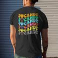 I Love Candy Halloween Party Cute Trick Or Treat Candyland Men's T-shirt Back Print Gifts for Him