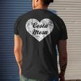 I Love Costa Mesa Cute California Hometown Men's T-shirt Back Print Gifts for Him