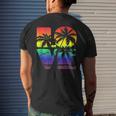 Love Is Love Gay Pride Lgbt Beach Mens Back Print T-shirt Gifts for Him