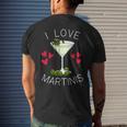 I Love Martinis Dirty Martini Love Cocktails Drink Martinis Men's T-shirt Back Print Gifts for Him