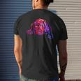 Lovely Dogue Give Dog Treats And Receive A Kiss Colorful Mens Back Print T-shirt Gifts for Him