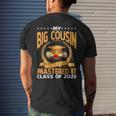Masters Graduation My Big Cousin Mastered It Class Of 2023 Mens Back Print T-shirt Gifts for Him