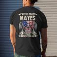 Mayes Name Gift Im The Crazy Mayes Mens Back Print T-shirt Gifts for Him