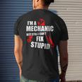 Im Mechanic But Still I Cant Fix Stupid_ Mens Men's Back Print T-shirt Gifts for Him