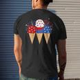 Memorial Day 4Th Of July Patriotic Ice Cream Cones Popsicle Mens Back Print T-shirt Gifts for Him
