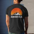 Mendoza Argentina Vintage Retro Argentinian Mountains Andes Men's T-shirt Back Print Gifts for Him