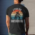 Mens Grandad Biker Gift Idea Cool Motorcycle Motorbike Mens Back Print T-shirt Gifts for Him