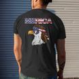 Merica Bald Eagle Mullet Sunglasses Fourth July 4Th Patriot Mens Back Print T-shirt Gifts for Him