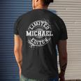 Michael Funny Surname Family Tree Birthday Reunion Gift Idea Mens Back Print T-shirt Gifts for Him